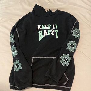 Great condition! Cute saying! Love the sleeves and back! SMALL, RUE21